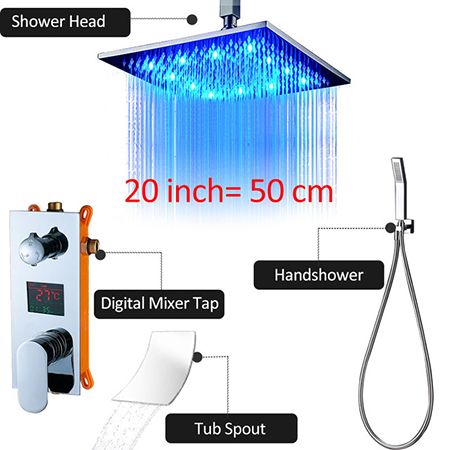 20&quot;Chrome Shower Faucet