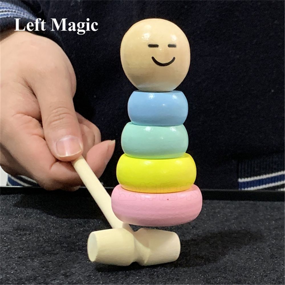 Jouets pour Enfants Homme Cadeau Bear hinffinity Petit Puppet Toy Immortal Daruma Magic Tricks Jouet Drôle Scène Props Magic Man Petit Bois 