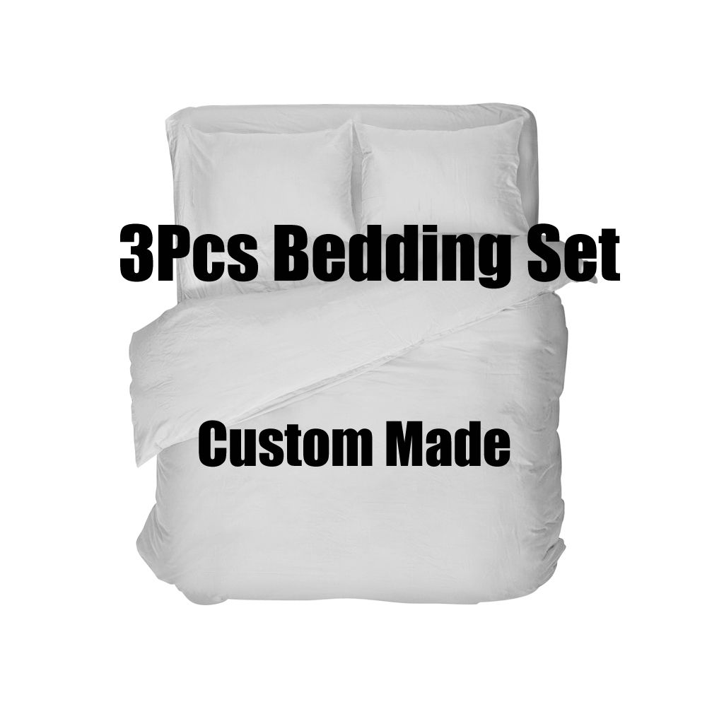 3 Bedding Set Custom Made Duvet Cover Pillowcase Pillow Cover Flat