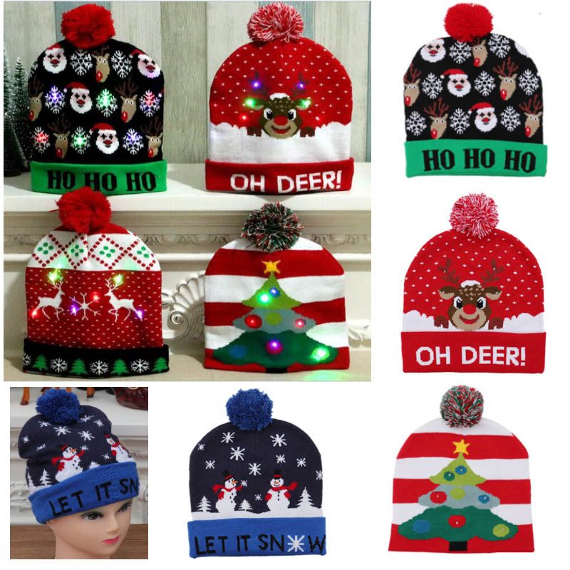 light up knit hat