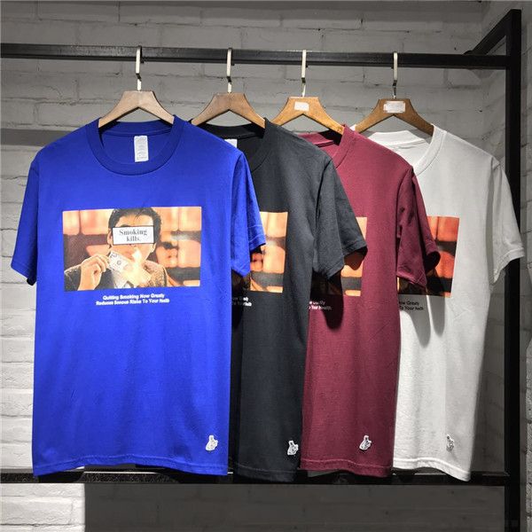 Fr2 Fxxking Rabbits Short Sleeve T Shirt Smoking Kills Print Cotton Casual Tee Men Women Unisex Fashion Photo T Shirts Cli0507 From Hhwq105 14 62 Dhgate Com