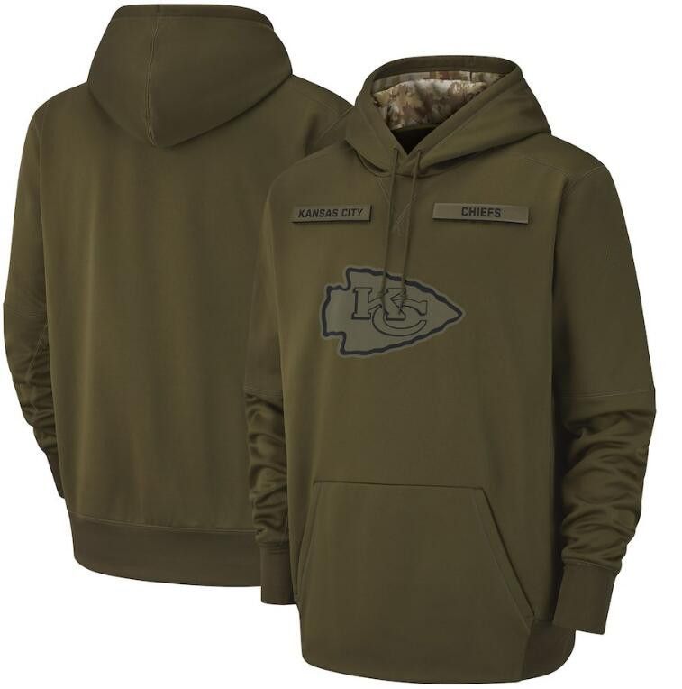 Chiefs army green hoodie Clearance