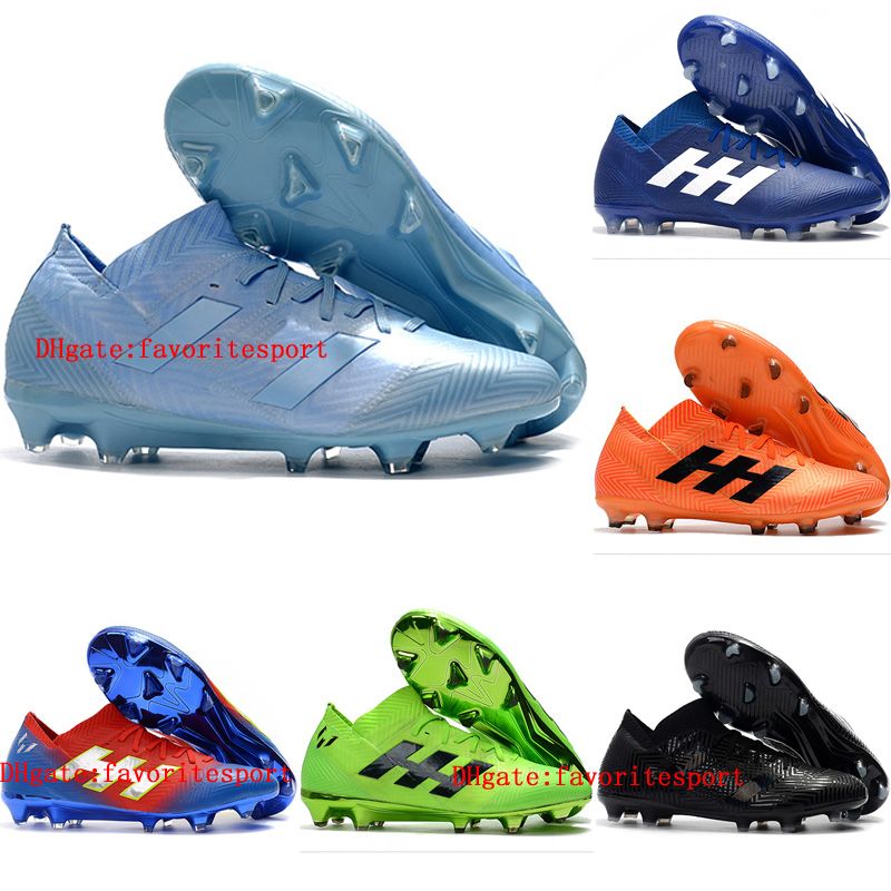El aparato Nominal Salón Zapatillas de fútbol para hombre 2019 Nemeziz Messi 18.1 FG Zapatillas de  fútbol Nemeziz 18 botas