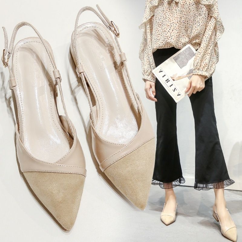 narrow closed toe sandals
