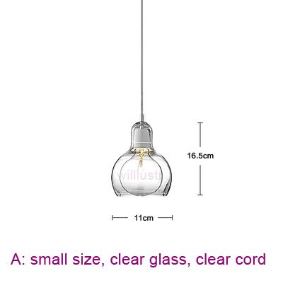 small, clear glass, clear cord