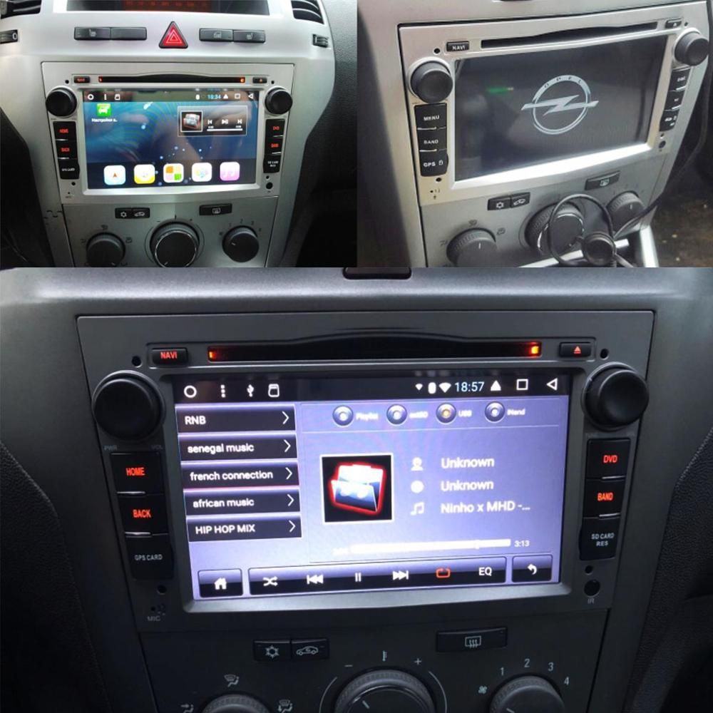 Android 9.0 DSP 2 DIN COCHE GPS de la de reproductor de Opel Vauxhall Astra