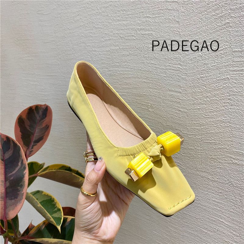 cheap yellow flats