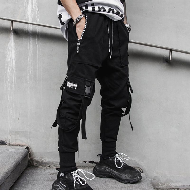 black hip hop outfit
