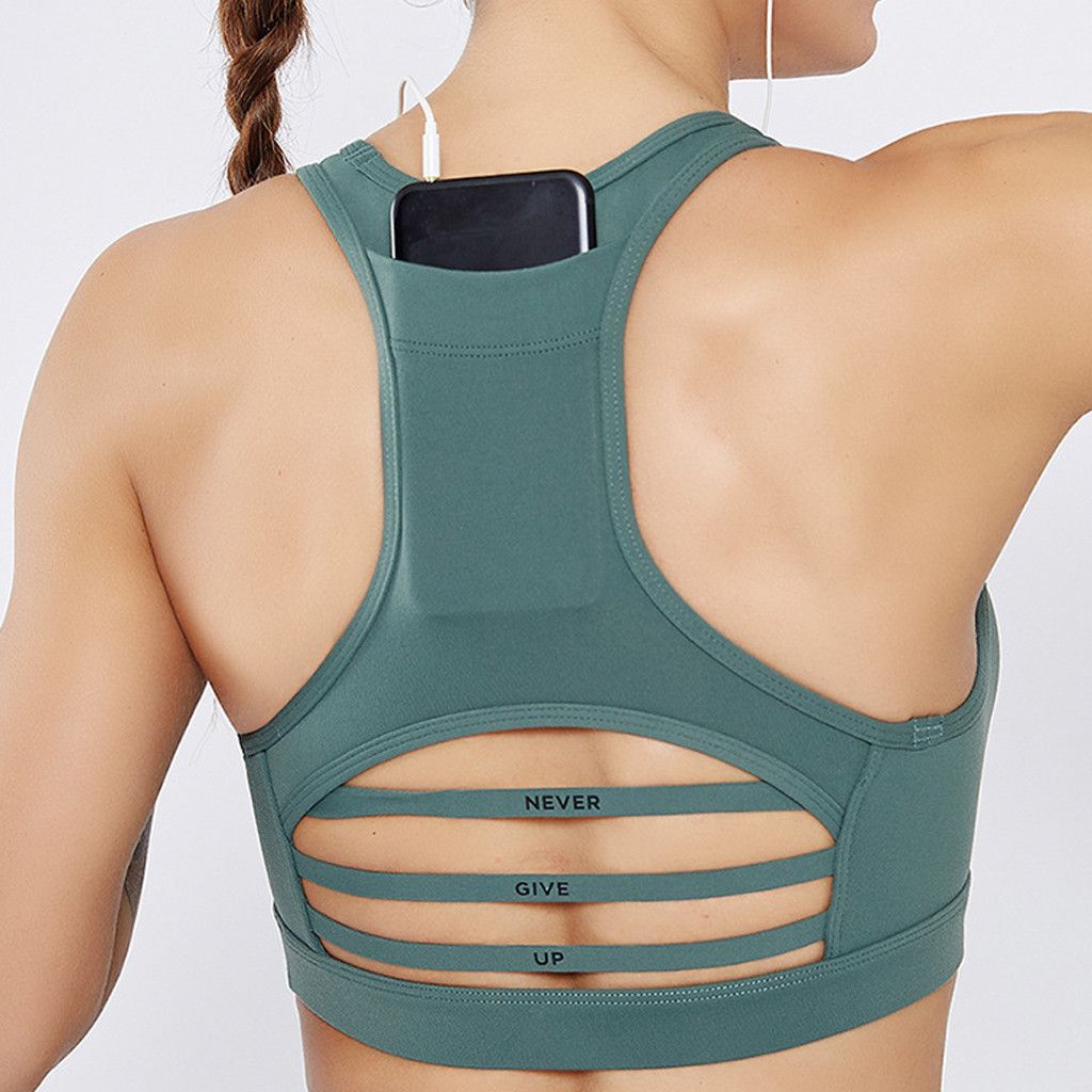 running bra with phone pocket