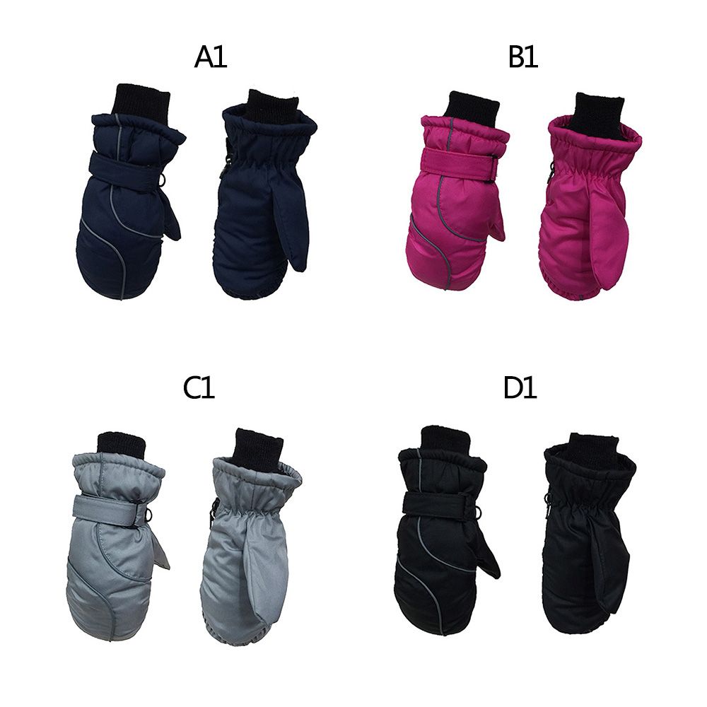 Warm Stitching Skiing Gloves Kids Thicken Waterproof Windproof Children/'s Mitten