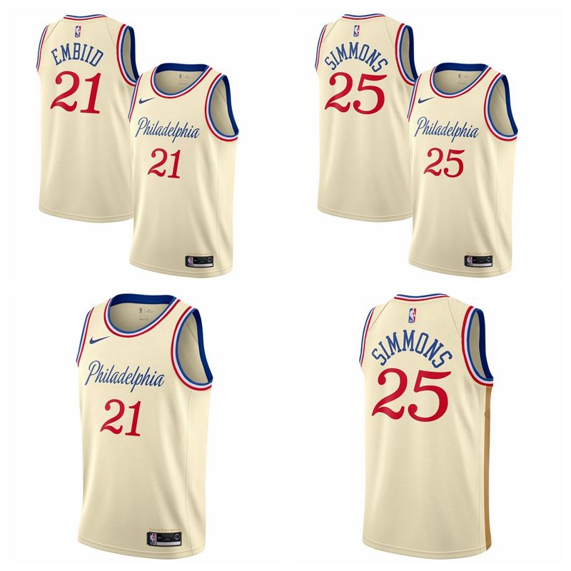 76ers cream jersey