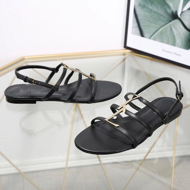 designer flat sandals