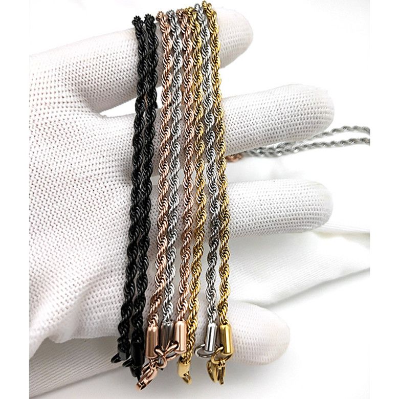 3mm Black-Rope chain