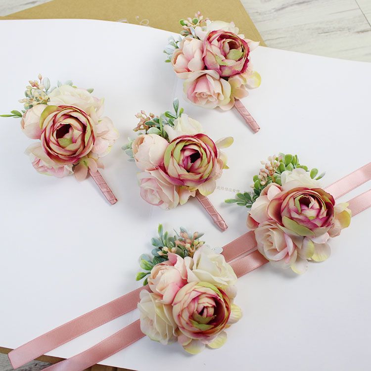 real flower wrist corsage