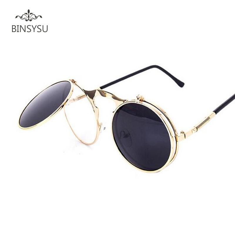 round glass goggles
