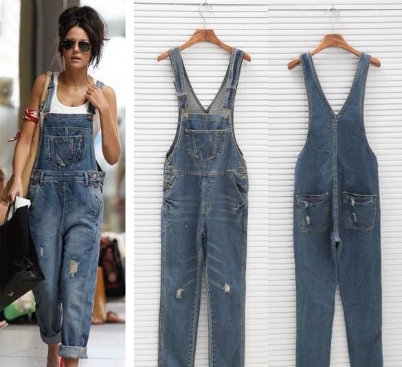 pinafore jumpsuit denim