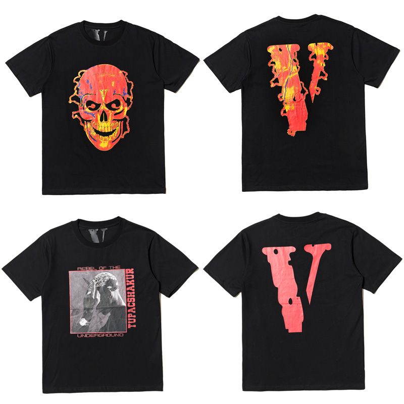 Men Women Streetwear Hip Hop Skull Tshirts T-Shirts Harajuku Pink L