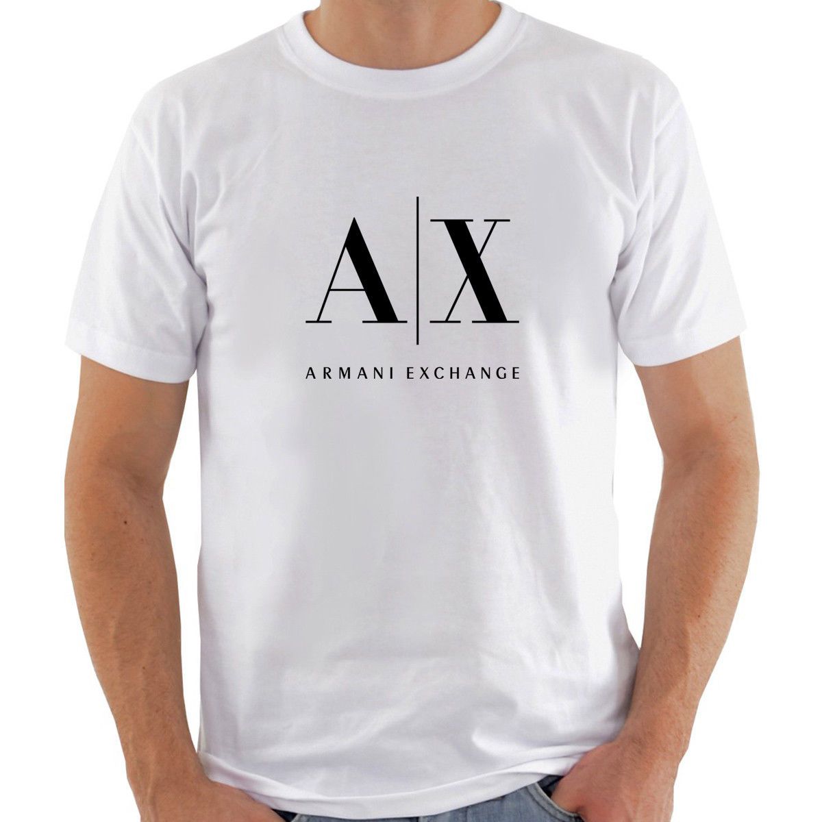 FAMOUS BRAND FASHION Men White T Shirt 