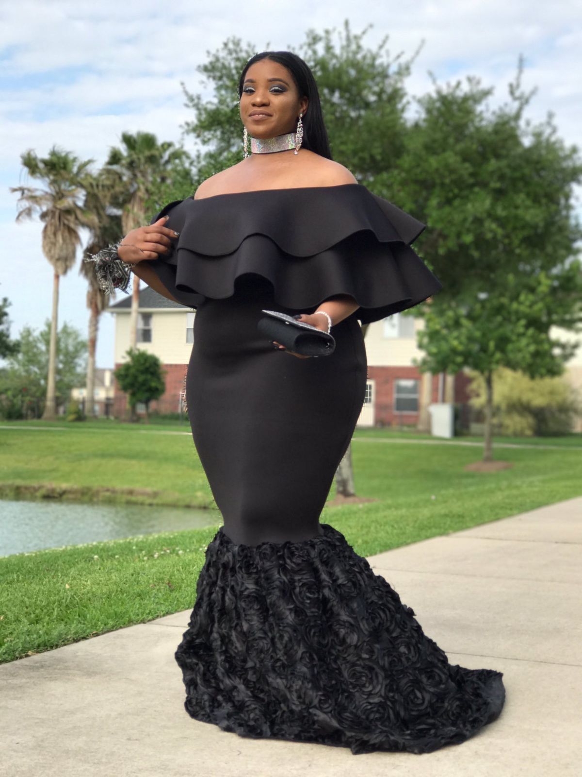 black plus size prom dresses 2019