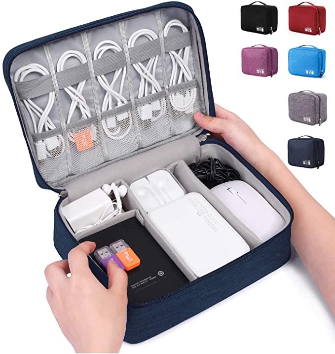 Organizador electrónico universal organizador de cables y accesorios Electrónica Fundas para teléfono, USB,