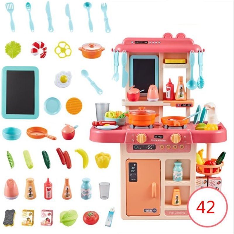 Children's Educational Simulation Play House Simulation Kitchen Toy Set  Girls Cooking Boys Girls Baby Cut Fruit Cooking Kitchenware Christmas  ,Hallowe