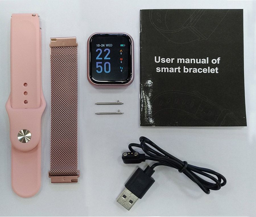 Suministro Al Por Mayor Reloj Elegante T80 Deporte Pulsera De Llamada  Entrante Mensaje Push 1.3inch 2 Correas De La Presión Arterial Muñequera  Sueño De Alarma Podómetro Para IOS Android De Kinglai, 4,95
