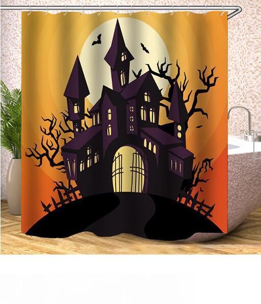 halloween shower curtains at target