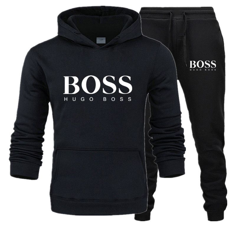 mens black hugo boss hoodie