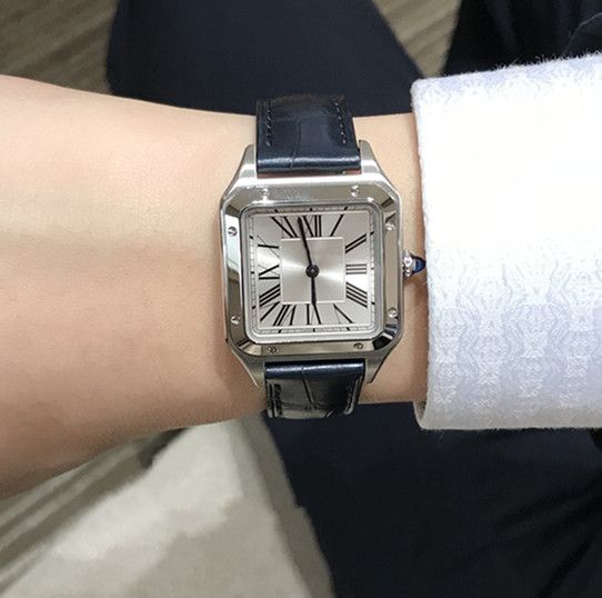New Luxury Watch Quartz Movement Men And Women Watches Silver Dial Steel  Case Leather Strap Watches Wssa0022 Wssa0023 W2sa0012 W2sa0011 B1 From  Qianqian3561, $76.17 | DHgate.Com