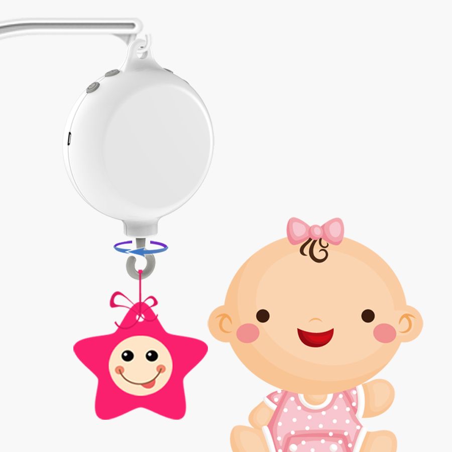 2020 2019 Digital Baby Crib Mobile Music Box Battery Operated And