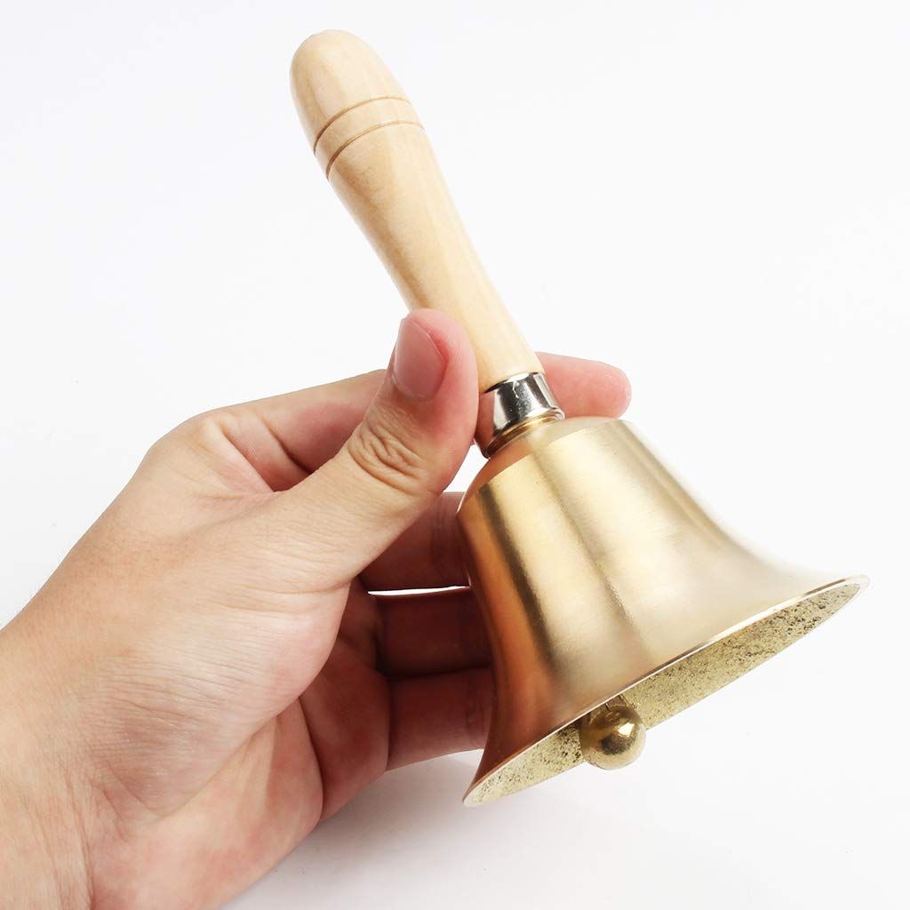 Hand Bell Loud Call Bell  Ringing for Wedding Events I5F6 