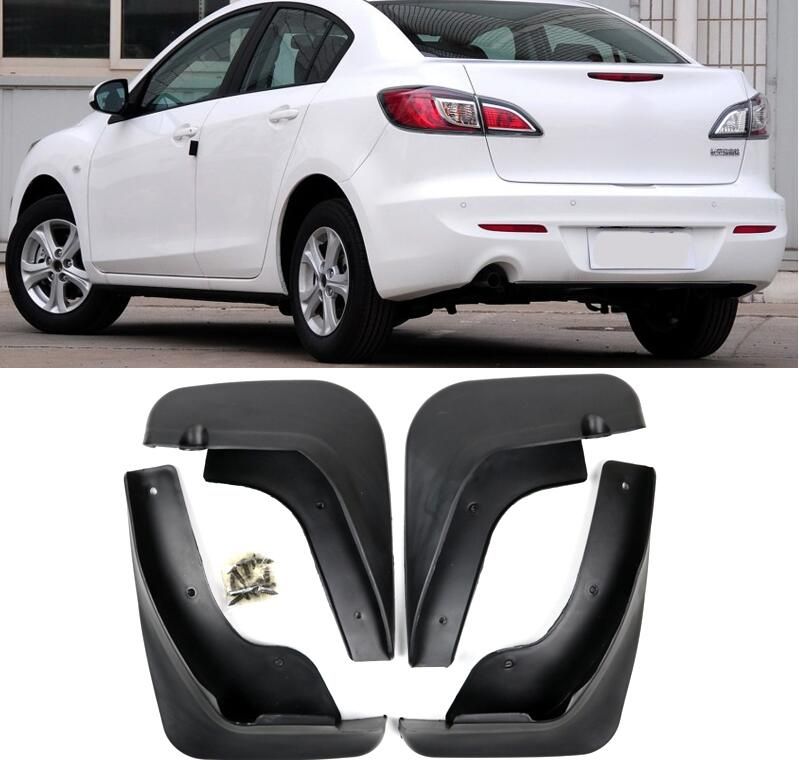 Car Mudguards for Mazda 3 2009 2010 2011 2012 Car Mudguards Fender Splash Guards Mud Flaps Accessories Front and Rear Set of 4Pcs