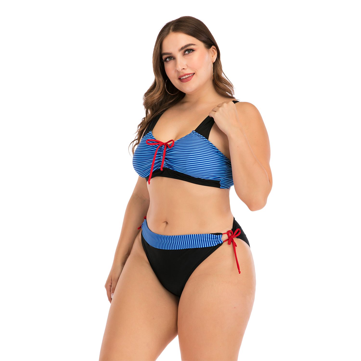 three piece bathing suit