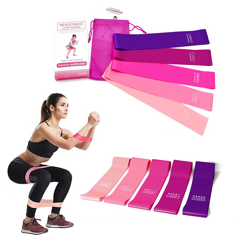 Exercise Resistance Belt фитнес резинки набор 5