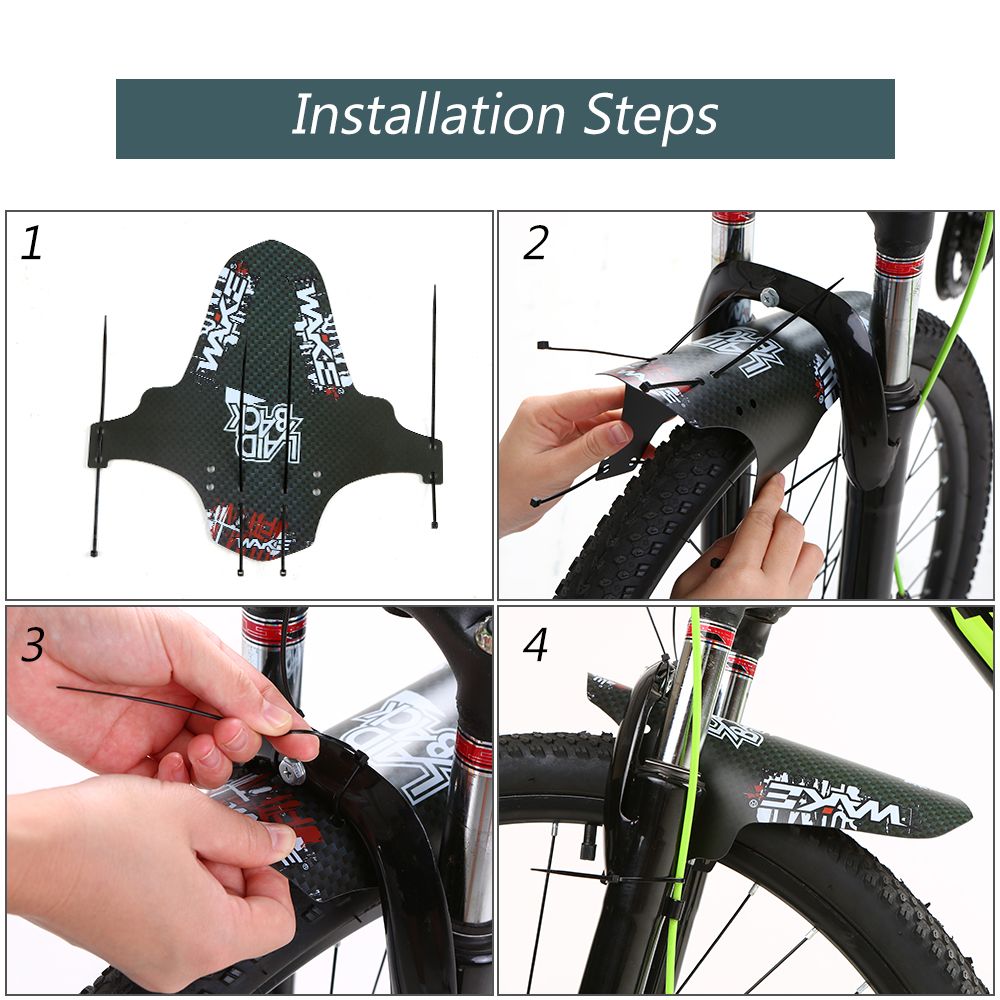 Colorful MTB Road Bike Mud Flaps Cycling Bicycle Wings Front Bicycle Mudguard
