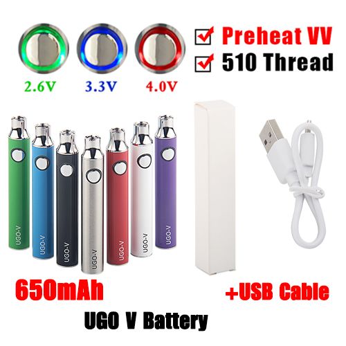 650mAh Batterie + USB Kabel