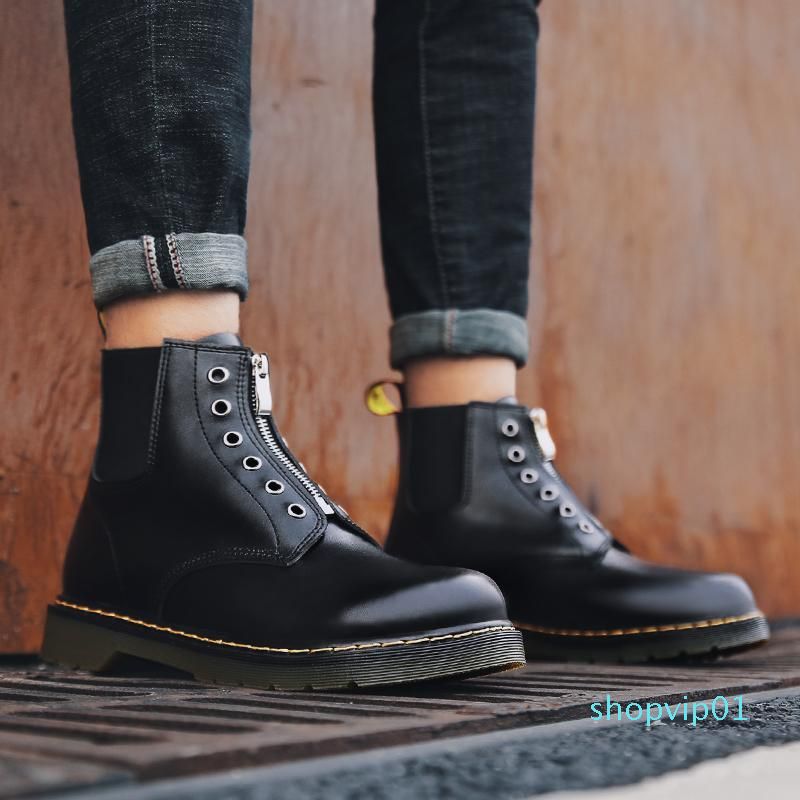 high cut lace up martin boots