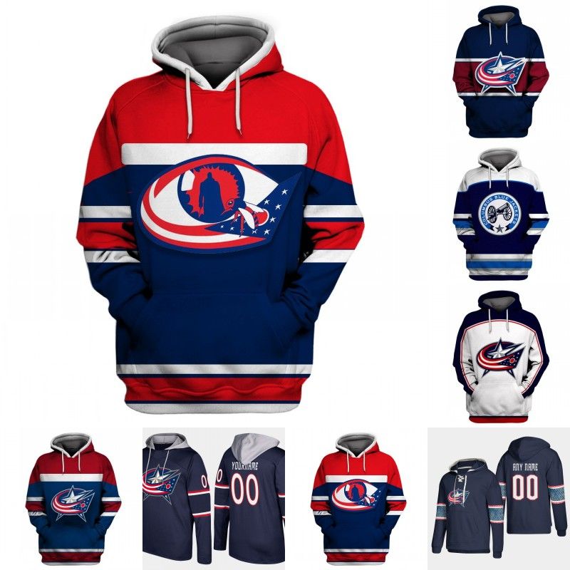 blue jackets jersey hoodie