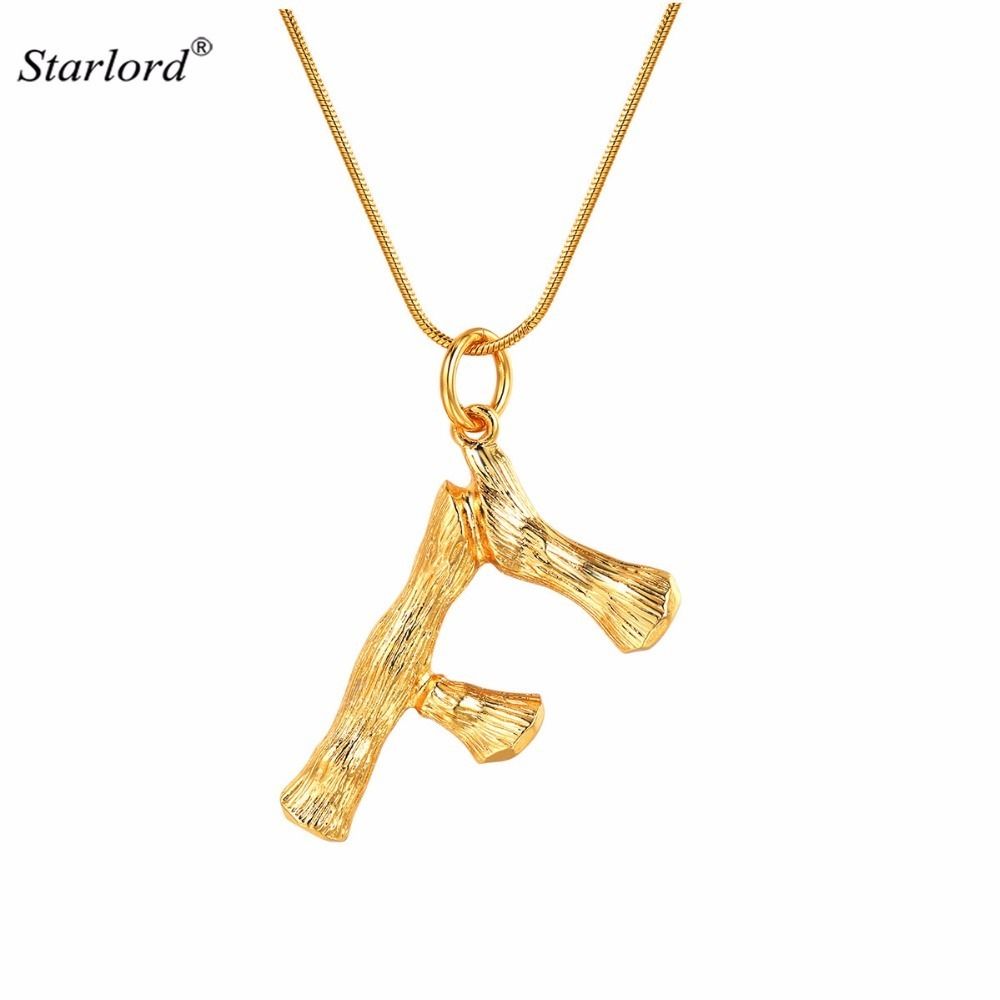 Chunky Gold Initial Necklace Factory 