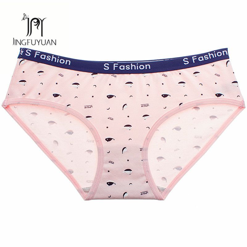 Bragas de algodón suave para Calzado de ballena lindo para mujer Bragas cómodas Ballenas