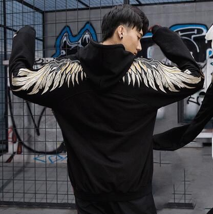 sweatshirt with wings on back