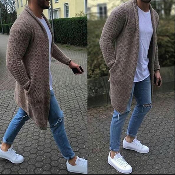Mens Maxi Sweater Dress Autumn Winter 