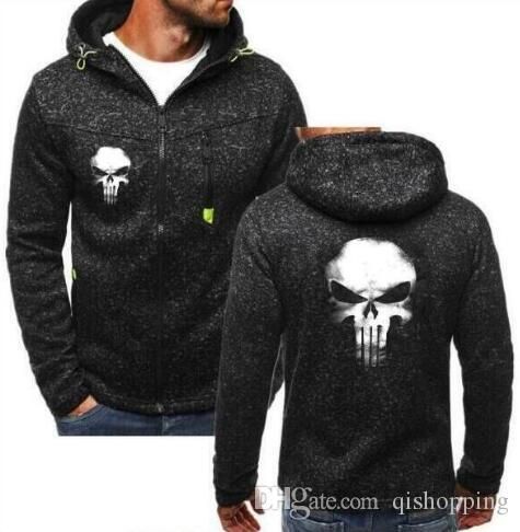 punisher jacket moletom com capuz