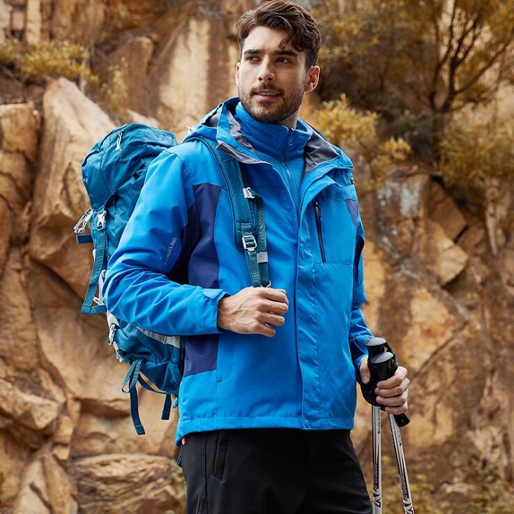 Compra Senderismo De Invierno Chaqueta De Paño Grueso Y Suave De Las  Mujeres De Los Hombres Capa De Revestimiento 3 En 1 Rompevientos Mujeres De  Los Hombres Al Aire Libre Trekking Wateproof