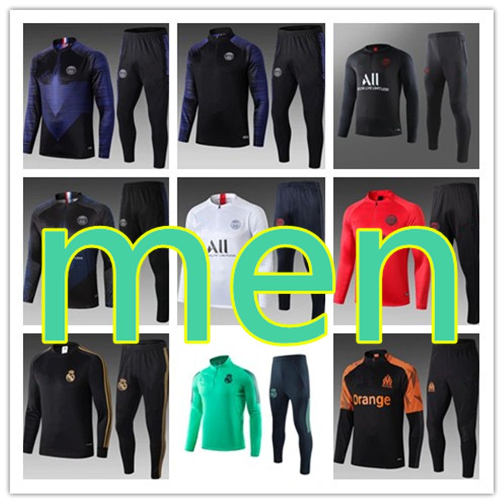 Mens Real Madrid Chándal Chandal Chaqueta Retro PSG Survetement Formación Chaqueta Olympique De Marseille Tuta De 45,52 € | DHgate