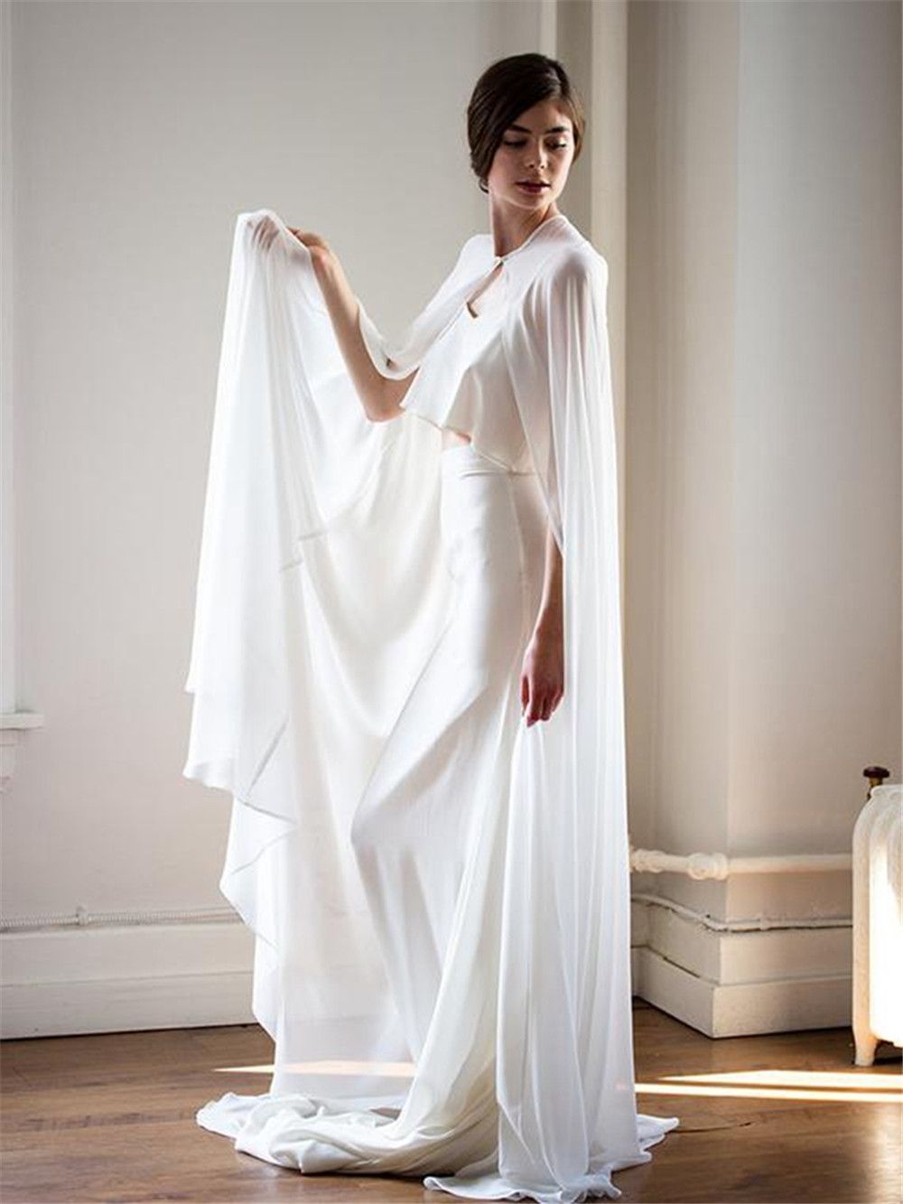 long sheer cape