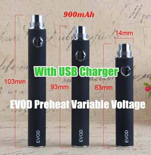 Evod Förvärm VV 900MAH + USB-laddare