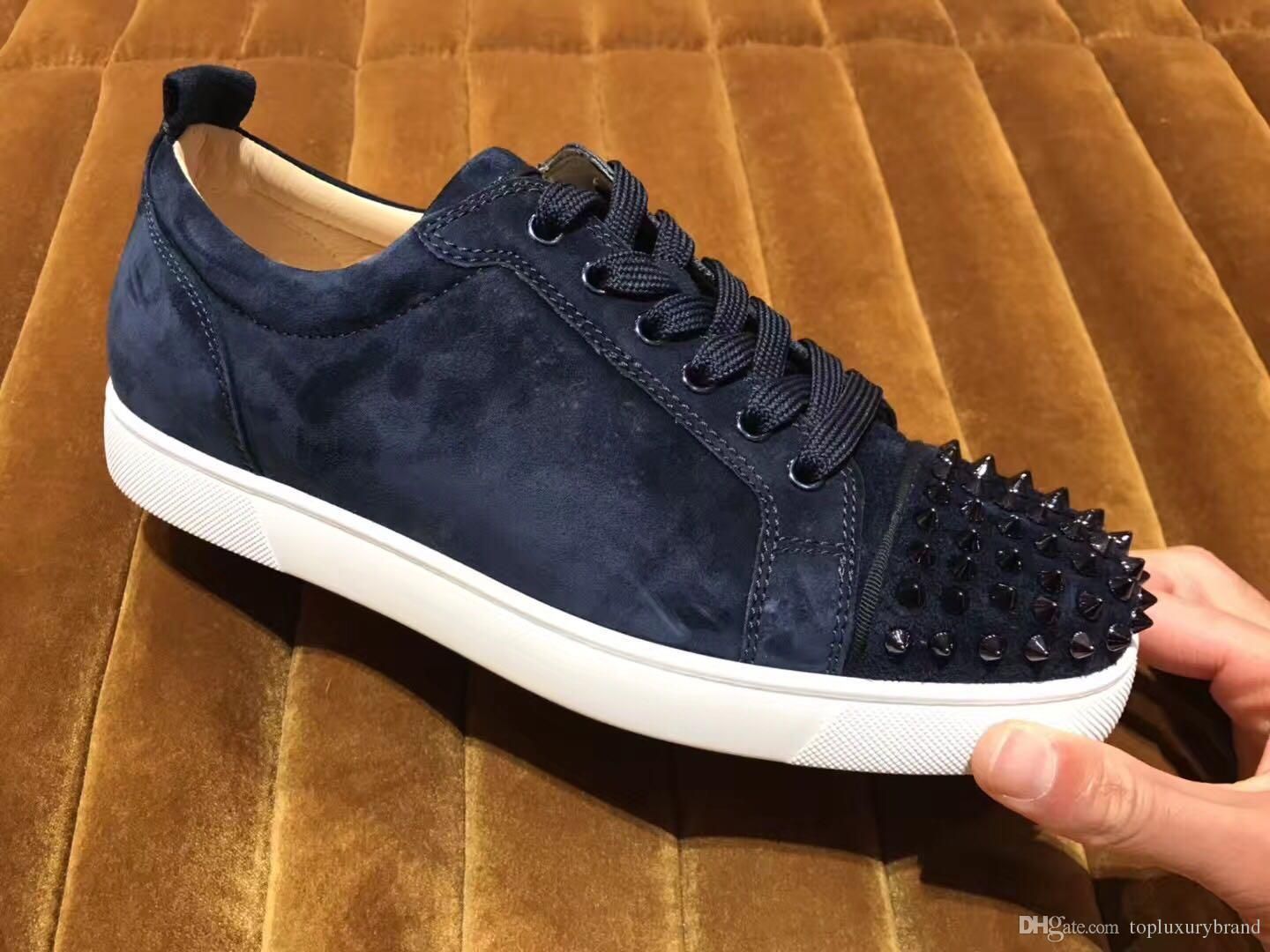 Navy blue red bottoms Clearance