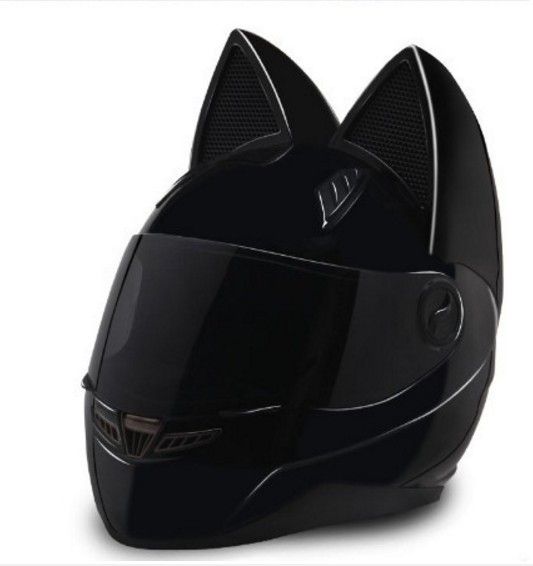 Acquistare 2017 Casco Da Moto Gatto Orecchie Personalità Casco Capelli  Pieni i Rosa Giallo Economico | Consegna Veloce E Qualità | It.Dhgate
