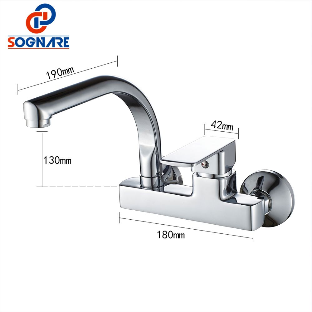2020 Sognare Wall Mounted Kitchen Faucet Single Handle Kitchen